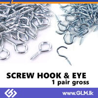 SCREW HOOK & EYE – 1 PAIR – GROSS