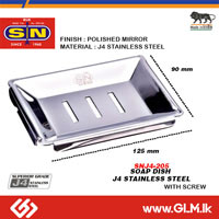 SN J4 205 SS SOAP DISH SQUARE