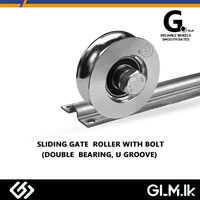 G. SLIDING GATE ROLLER WITH BOLT (DOUBLE BEARING, U GROOVE) 80 MM