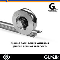 G. SLIDING GATE  ROLLER WITH BOLT (SINGLE  BEARING, U GROOVE) 60 MM