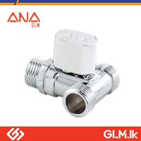 ANA BRASS MINI BALL COCK VALVE MFM THREAD CHROME PLATED  1/2